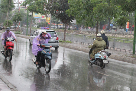 Bắc Bộ và miền Trung hôm nay (29/1) xuất hiện mưa rải rác vài nơi.